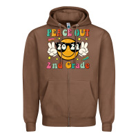 Chestnut peace out 2024 2nd grade Zipper Hoodie - JahusDesignShop