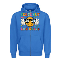 True Royal peace out 2024 2nd grade Zipper Hoodie - JahusDesignShop