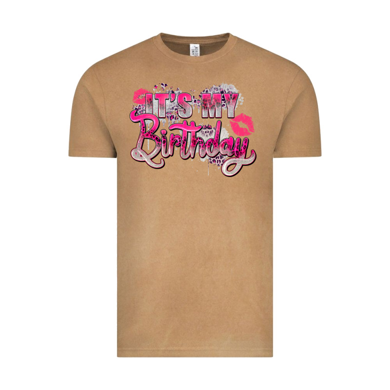 Pink It's My Birthday Vintage Tee by Zillion Design Studio | Teevron