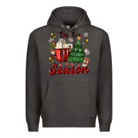 Smoke 'tis the season with christmas tree and hot cocoa Premium Hoodie - MaliasSmallBusiness