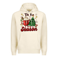 Tofu 'tis the season with christmas tree and hot cocoa Premium Hoodie - MaliasSmallBusiness
