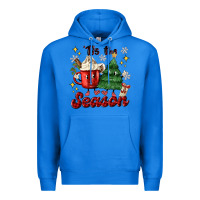 True Royal 'tis the season with christmas tree and hot cocoa Premium Hoodie - MaliasSmallBusiness