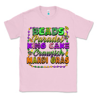 Bubblegum Pink beads parades king cake crawfish mardi gras Classic Tee - FaDigitalArtStudio