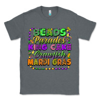 Charcoal Heather beads parades king cake crawfish mardi gras Classic Tee - FaDigitalArtStudio