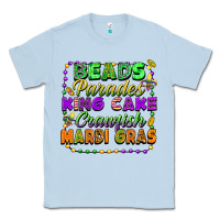 Dusty Blue beads parades king cake crawfish mardi gras Classic Tee - FaDigitalArtStudio