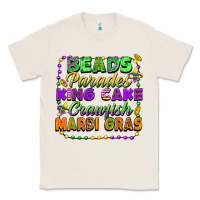 Beads Parades King Cake Crawfish Mardi Gras Classic Tee | Teevron