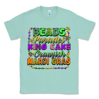 Seafoam beads parades king cake crawfish mardi gras Classic Tee - FaDigitalArtStudio