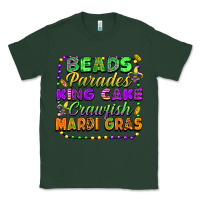 Sports Green beads parades king cake crawfish mardi gras Classic Tee - FaDigitalArtStudio