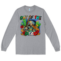 Heather Grey day of the dead Long Sleeve Tee - CTS Tumbler Store