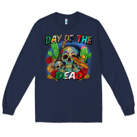 Navy day of the dead Long Sleeve Tee - CTS Tumbler Store