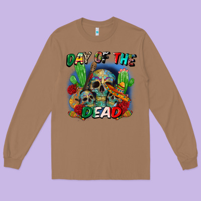 Day Of The Dead Long Sleeve Tee Designed By Cts Tumbler Store