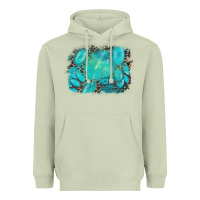 Matcha turquoise leopard background Heavyweight Hoodie - AdoDesignShop