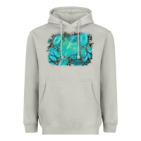 Moon Dust turquoise leopard background Heavyweight Hoodie - AdoDesignShop
