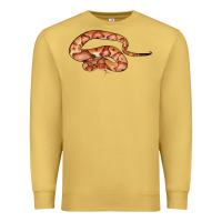 Antique Gold Copperhead Snake Illustrations Premium Sweatshirt - LillyAllenDesigns