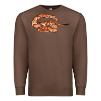 Chestnut Copperhead Snake Illustrations Premium Sweatshirt - LillyAllenDesigns
