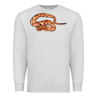 Dove Grey Copperhead Snake Illustrations Premium Sweatshirt - LillyAllenDesigns