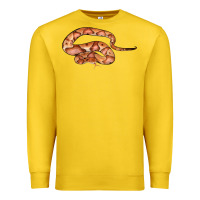 Lemon Copperhead Snake Illustrations Premium Sweatshirt - LillyAllenDesigns