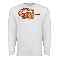 Oatmeal Heather Copperhead Snake Illustrations Premium Sweatshirt - LillyAllenDesigns