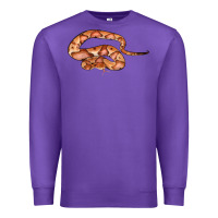 Purple Copperhead Snake Illustrations Premium Sweatshirt - LillyAllenDesigns
