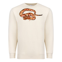 Sandshell Copperhead Snake Illustrations Premium Sweatshirt - LillyAllenDesigns