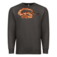 Smoke Copperhead Snake Illustrations Premium Sweatshirt - LillyAllenDesigns