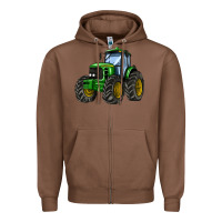 Chestnut farm tractor Zipper Hoodie - AdoDesignShop