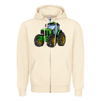 Sandshell farm tractor Zipper Hoodie - AdoDesignShop
