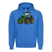 True Royal farm tractor Zipper Hoodie - AdoDesignShop