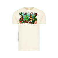 Vintage Arctic christmas trees with football Vintage Tee - Zillion Design Studio