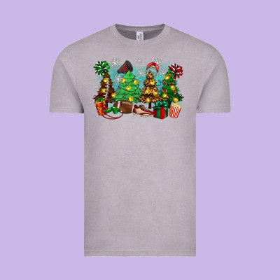 Christmas Trees With Football Vintage Tee Designed By Zillion Design Studio