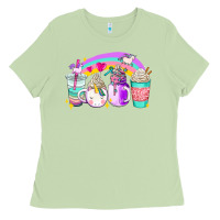 Matcha unicorn coffee cups Ladies Tee - AdoDesignShop