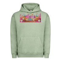 Pigment Oil Green teacher life libbey glass Urban Hoodie - BundleAndBundleShop