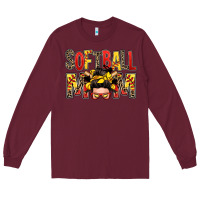Burgundy softball mom messy bun Long Sleeve Tee - Zillion Design Studio
