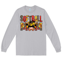 Moon Dust softball mom messy bun Long Sleeve Tee - Zillion Design Studio