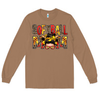 Toasted Coconut softball mom messy bun Long Sleeve Tee - Zillion Design Studio