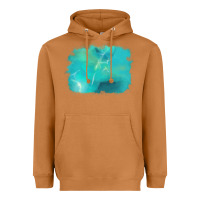 Meerkat turquoise background Heavyweight Hoodie - AdoDesignShop
