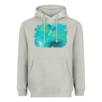 Moon Dust turquoise background Heavyweight Hoodie - AdoDesignShop