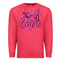 Cardinal hope breast cancer butterfly Premium Sweatshirt - Jasminsmagicworld