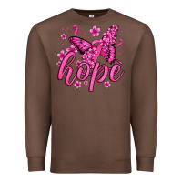 Chestnut hope breast cancer butterfly Premium Sweatshirt - Jasminsmagicworld