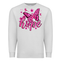 Dove Grey hope breast cancer butterfly Premium Sweatshirt - Jasminsmagicworld