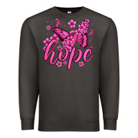 Smoke hope breast cancer butterfly Premium Sweatshirt - Jasminsmagicworld