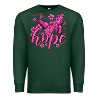 Sports Green hope breast cancer butterfly Premium Sweatshirt - Jasminsmagicworld