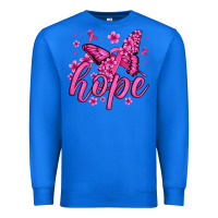 True Royal hope breast cancer butterfly Premium Sweatshirt - Jasminsmagicworld