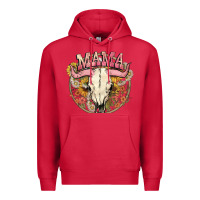 Cardinal bullskull mama Premium Hoodie - NancyCooperArtShop