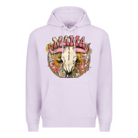 Lilac bullskull mama Premium Hoodie - NancyCooperArtShop
