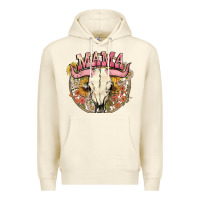 Sandshell bullskull mama Premium Hoodie - NancyCooperArtShop
