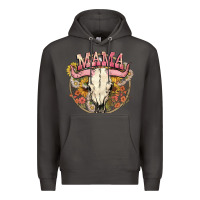 Smoke bullskull mama Premium Hoodie - NancyCooperArtShop