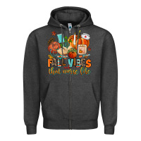 Charcoal Heather fall vibes and that nurse life Zipper Hoodie - AdoDesignShop