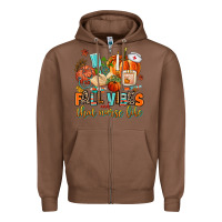 Chestnut fall vibes and that nurse life Zipper Hoodie - AdoDesignShop