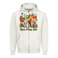 Oatmeal Heather fall vibes and that nurse life Zipper Hoodie - AdoDesignShop